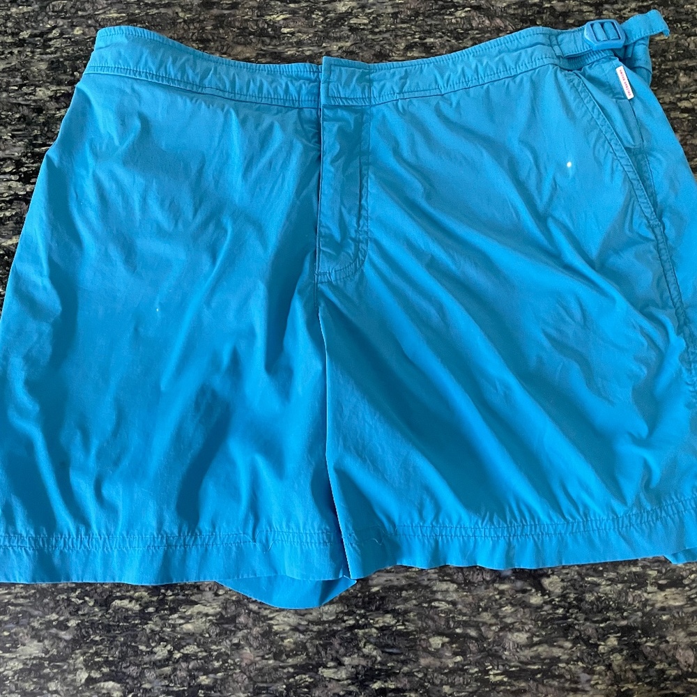 COPY - Orlebar Brown. Blue. Size 34. Mid Length Bulldog Sport.